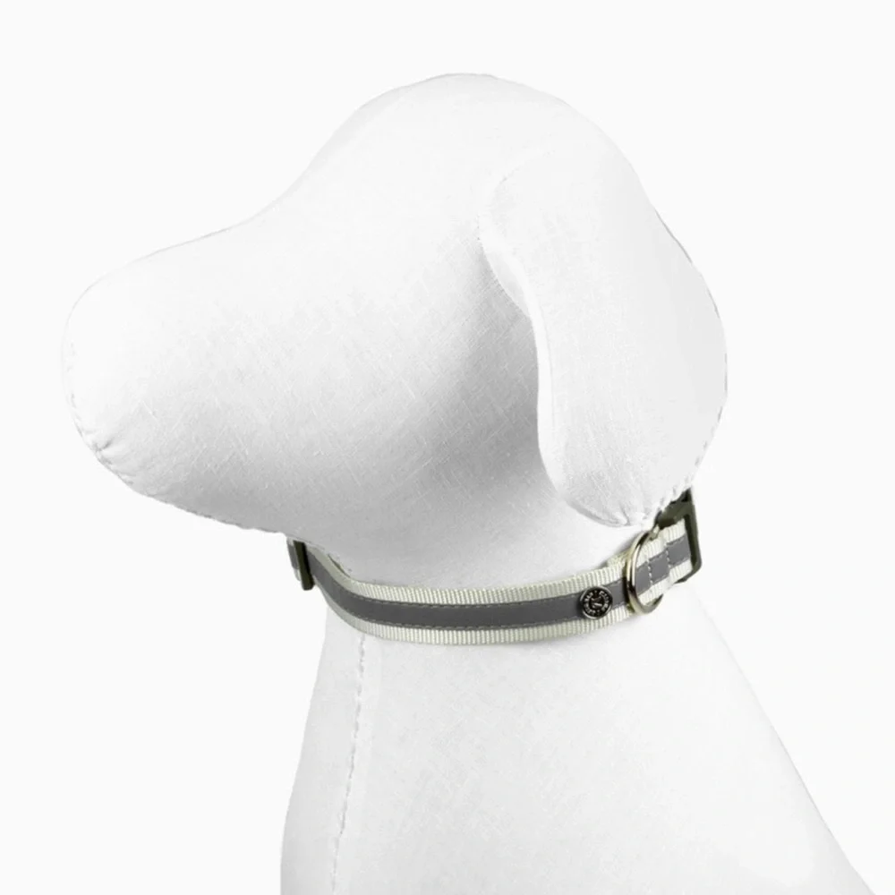 Martha Stewart Adjustable Nylon Dog Collar Color Bowtie Tan Size 14/S